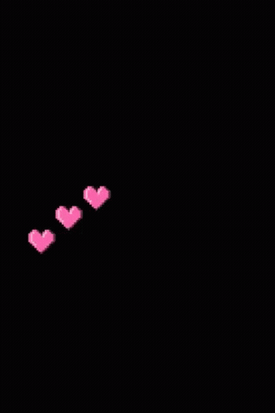 Black Background With Pink Hearts Jaza Kamulllah Khairan GIF
