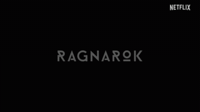 Black Background With Ragnarok In White Letters GIF