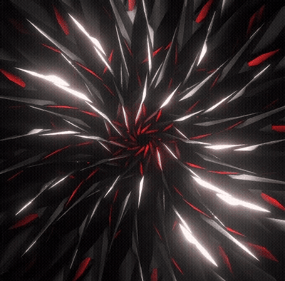 Black Background With Red And White Fireworks Lines GIF