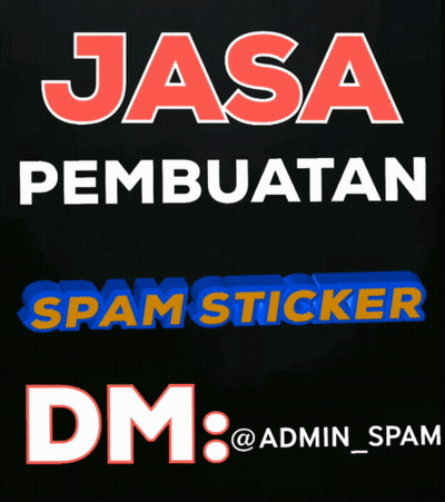Black Background With Spam Sticker And Dm GIF