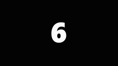 Black Background With White 6 And 0 GIF