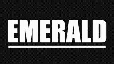 Black Background With White Letters Emerald