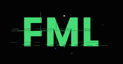 Black Background With White Squares And Word Rm GIF