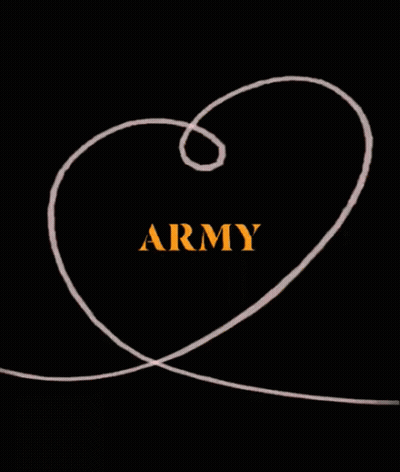 Black Background With Word Army GIF