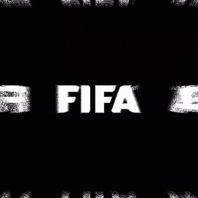 Black Background With Word FIFA GIF