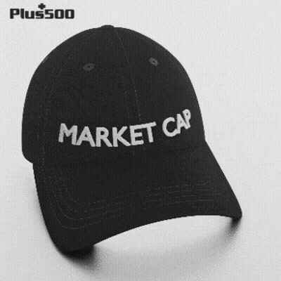 Black Baseball Cap Says Market Cap GIF