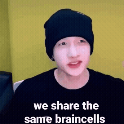 Black Beanie Man Talking Sharing Same Brain Cells