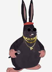 Black Big Chungus Chains GIF
