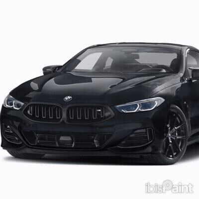 Black BMW With Black Grille GIF