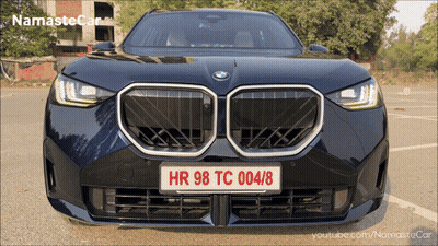 Black BMW With License Plate HR 98 TC 004/8 GIF