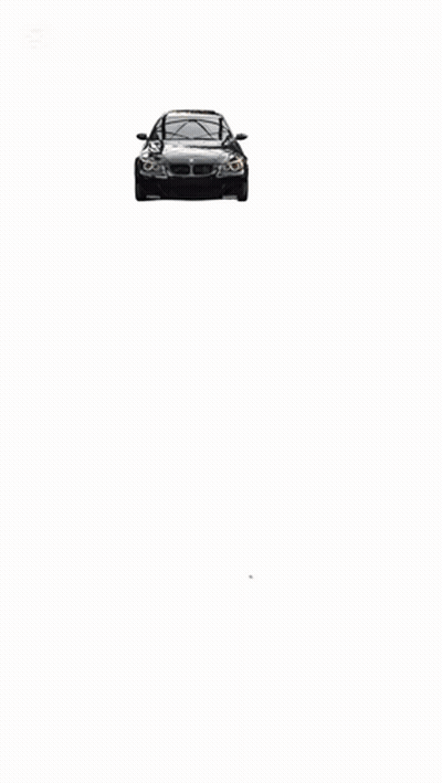 Black BMW With License Plate MXC 575E GIF