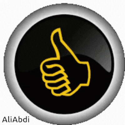 Black Button Thumbs Up Aliabdi GIF