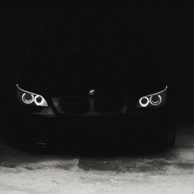 Black Car With BMW Logo GIF