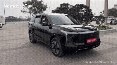 Black Car With License Plate MH01TC34M9B GIF