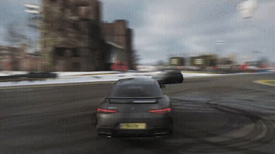 Black Car With License Plate NL GIF