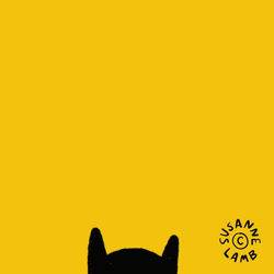Black Cat As Bird Flying GIF