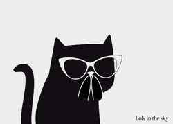 Black Cat Love You GIF