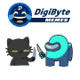 Black Cat Memes DigiByte Among Us Knife GIF