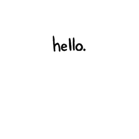 Black Cat Sitting Saying Hello Sticker