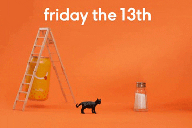 Black Cat Soda And Salt Friday The 13Th GIF