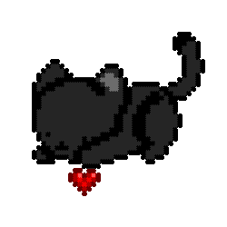 Black Cat Sticker GIF
