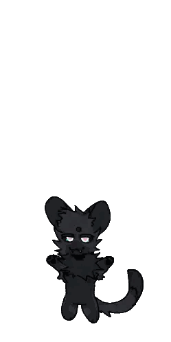 Black Cat With Blue Eye Sticker