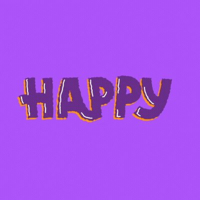 Black Cat With Purple Ears Saying Hello There GIF