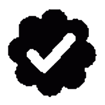 Black Check Mark In Circle Sticker