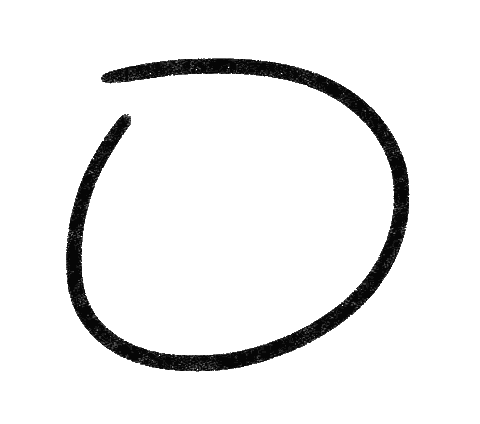 Black Circle Drawn With Marker Sticker