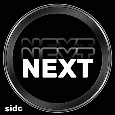 Black Circle With White Next GIF