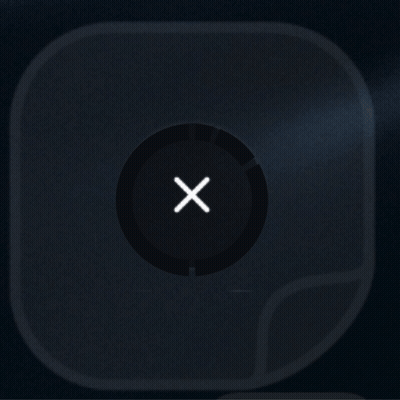 Black Circle With White X GIF