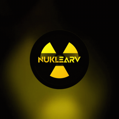 Black Circle With Yellow Nuclear Symbol Nuklearv GIF