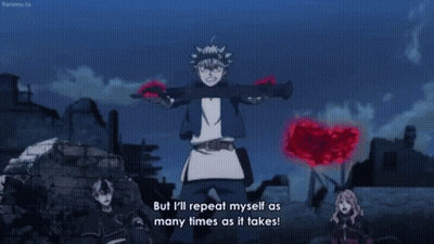 Black Clover Character Holding Sword GIF