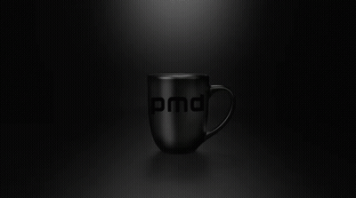 Black Coffee Mug With PMD GIF