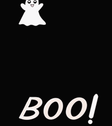 Black Cute Ghost Booo GIF