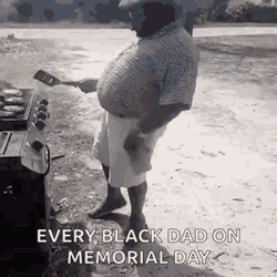 Black Dad On Memorial Day GIF