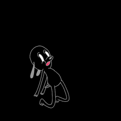 Black Dog Spinning In The Air GIF