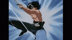Black Dragon Hiei Dash Movement GIF