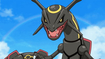 Black Dragon With Yellow Circle On Head GIF
