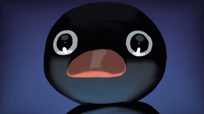 Black Duck With White Eyes GIF