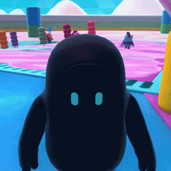 Black Fall Guys GIF
