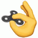 Black Fidget Spinner GIF