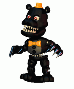 Black Freddy FNAF World GIF