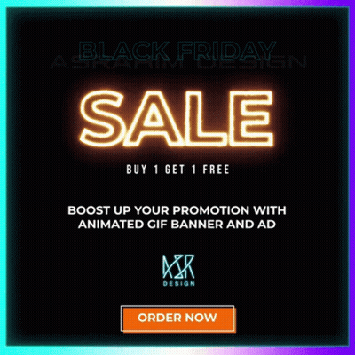 Black Friday Sale Buy 1 Get 1 Free GIF