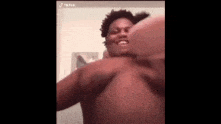Black Funny Milk Fat Dancing Black Man GIF