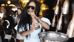 Black Girl Champagne Popping  GIF