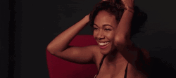 Black Girl Happy Smile Nicole Beharie GIF