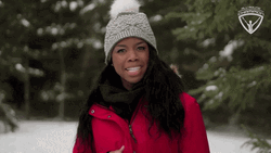Black Girl In Snow It's Go Time GIF