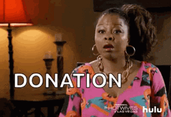 Black Girl One More Donation GIF