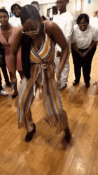 Black Girl's Turn Dance Battle Funny Dancing GIF
